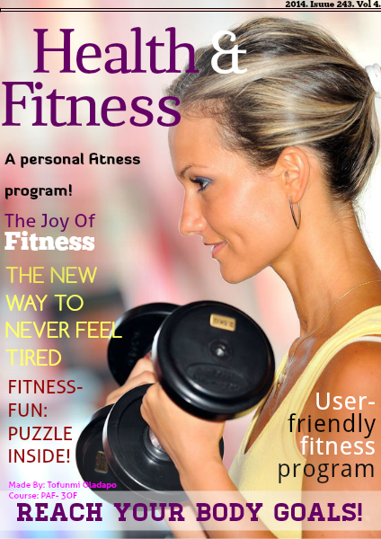 Personal Fitness Program Jun 6